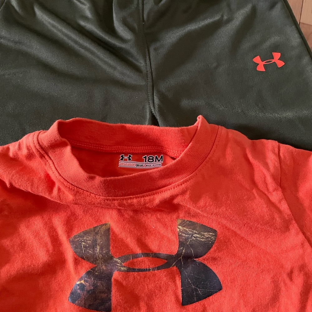 Under armour boys set EUC